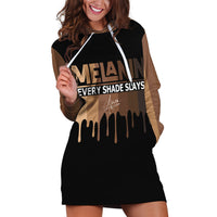 Every Shade Slays Melanin Hoodie Dress African Signature - Wonder Print Shop