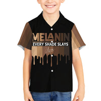 Every Shade Slays Melanin Kid Hawaiian Shirt African Signature - Wonder Print Shop