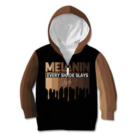 Every Shade Slays Melanin Kid Hoodie African Signature - Wonder Print Shop