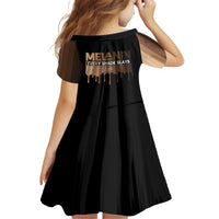 Every Shade Slays Melanin Kid Short Sleeve Dress African Signature - Wonder Print Shop