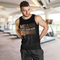Every Shade Slays Melanin Men Tank Top African Signature - Wonder Print Shop