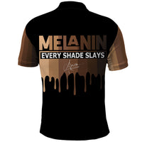 Every Shade Slays Melanin Polo Shirt African Signature - Wonder Print Shop