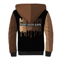 Every Shade Slays Melanin Sherpa Hoodie African Signature - Wonder Print Shop