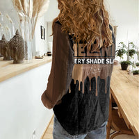 Every Shade Slays Melanin Women Casual Shirt African Signature - Wonder Print Shop