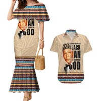 The Most Honorable Elijah Muhammad Couples Matching Mermaid Dress and Hawaiian Shirt Black Man - Wonder Print Shop