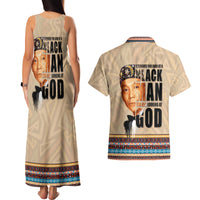 The Most Honorable Elijah Muhammad Couples Matching Tank Maxi Dress and Hawaiian Shirt Black Man - Wonder Print Shop