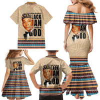 The Most Honorable Elijah Muhammad Family Matching Mermaid Dress and Hawaiian Shirt Black Man - Wonder Print Shop