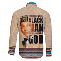 The Most Honorable Elijah Muhammad Family Matching Off Shoulder Long Sleeve Dress and Hawaiian Shirt Black Man - Wonder Print Shop