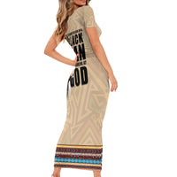 The Most Honorable Elijah Muhammad Family Matching Short Sleeve Bodycon Dress and Hawaiian Shirt Black Man - Wonder Print Shop