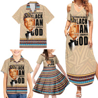 The Most Honorable Elijah Muhammad Family Matching Summer Maxi Dress and Hawaiian Shirt Black Man - Wonder Print Shop