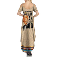 The Most Honorable Elijah Muhammad Family Matching Summer Maxi Dress and Hawaiian Shirt Black Man - Wonder Print Shop