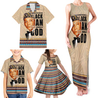 The Most Honorable Elijah Muhammad Family Matching Tank Maxi Dress and Hawaiian Shirt Black Man - Wonder Print Shop