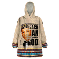 The Most Honorable Elijah Muhammad Wearable Blanket Hoodie Black Man - Wonder Print Shop