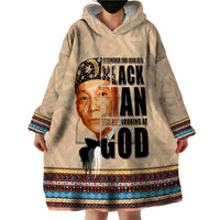 The Most Honorable Elijah Muhammad Wearable Blanket Hoodie Black Man - Wonder Print Shop
