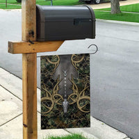 Skull Deer Hunting Camouflage Pattern Garden Flag Rustic Hunting Metal Mesh Background Art - Wonder Print Shop