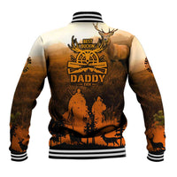 Father And Son Deer Hunting Baseball Jacket Best Buckin Daddy Ever - Wonder Print Shop