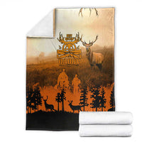 Father And Son Deer Hunting Blanket Best Buckin Daddy Ever - Wonder Print Shop