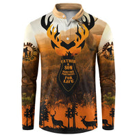 Father And Son Deer Hunting Button Sweatshirt Best Buckin Daddy Ever - Wonder Print Shop