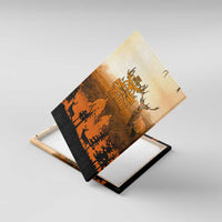 Father And Son Deer Hunting Canvas Wall Art Best Buckin Daddy Ever - Wonder Print Shop