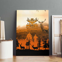 Father And Son Deer Hunting Canvas Wall Art Best Buckin Daddy Ever - Wonder Print Shop