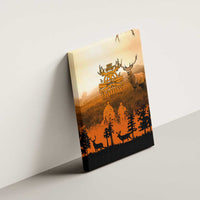 Father And Son Deer Hunting Canvas Wall Art Best Buckin Daddy Ever - Wonder Print Shop