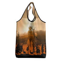 Father And Son Deer Hunting Grocery Bag Best Buckin Daddy Ever - Wonder Print Shop