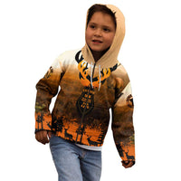 Father And Son Deer Hunting Kid Hoodie Best Buckin Daddy Ever - Wonder Print Shop