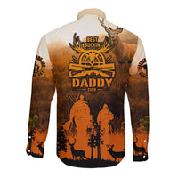 Father And Son Deer Hunting Long Sleeve Button Shirt Best Buckin Daddy Ever - Wonder Print Shop