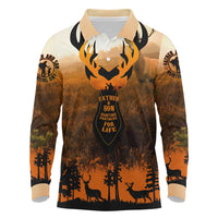 Father And Son Deer Hunting Long Sleeve Polo Shirt Best Buckin Daddy Ever - Wonder Print Shop
