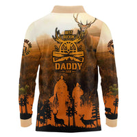 Father And Son Deer Hunting Long Sleeve Polo Shirt Best Buckin Daddy Ever - Wonder Print Shop