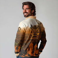 Father And Son Deer Hunting Long Sleeve Polo Shirt Best Buckin Daddy Ever - Wonder Print Shop