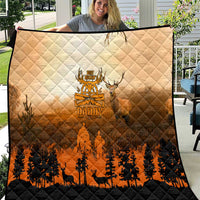 Father And Son Deer Hunting Quilt Best Buckin Daddy Ever - Wonder Print Shop