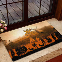 Father And Son Deer Hunting Rubber Doormat Best Buckin Daddy Ever - Wonder Print Shop