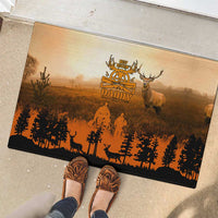 Father And Son Deer Hunting Rubber Doormat Best Buckin Daddy Ever - Wonder Print Shop