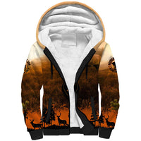 Father And Son Deer Hunting Sherpa Hoodie Best Buckin Daddy Ever - Wonder Print Shop