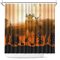 Father And Son Deer Hunting Shower Curtain Best Buckin Daddy Ever - Wonder Print Shop