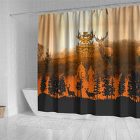 Father And Son Deer Hunting Shower Curtain Best Buckin Daddy Ever - Wonder Print Shop