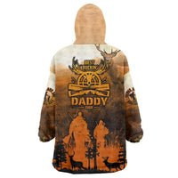 Father And Son Deer Hunting Wearable Blanket Hoodie Best Buckin Daddy Ever - Wonder Print Shop