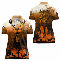 Father And Son Deer Hunting Women Polo Shirt Best Buckin Daddy Ever - Wonder Print Shop