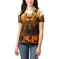 Father And Son Deer Hunting Women Polo Shirt Best Buckin Daddy Ever - Wonder Print Shop