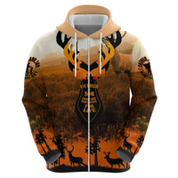Father And Son Deer Hunting Zip Hoodie Best Buckin Daddy Ever - Wonder Print Shop