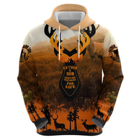 Father And Son Deer Hunting Zip Hoodie Best Buckin Daddy Ever - Wonder Print Shop