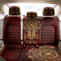 Personalized Anubis Back Car Seat Cover Ancient Egyptian Pattern In Red - Wonder Print Shop