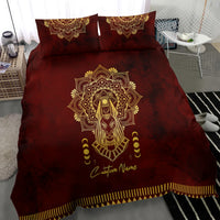 Personalized Anubis Bedding Set Ancient Egyptian Pattern In Red - Wonder Print Shop