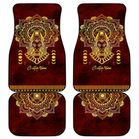 Personalized Anubis Car Mats Ancient Egyptian Pattern In Red - Wonder Print Shop