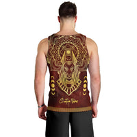 Personalized Anubis Men Tank Top Ancient Egyptian Pattern In Red - Wonder Print Shop