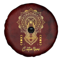 Personalized Anubis Spare Tire Cover Ancient Egyptian Pattern In Red - Wonder Print Shop