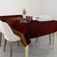 Personalized Anubis Tablecloth Ancient Egyptian Pattern In Red - Wonder Print Shop
