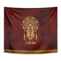 Personalized Anubis Tapestry Ancient Egyptian Pattern In Red - Wonder Print Shop