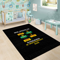 Never Apologize For Your Pride Area Rug African Black History - Wonder Print Shop